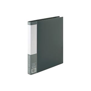 （まとめ買い）ジョインテックス リング式クリアーブック D051J-GY 灰1冊 【×10セット】