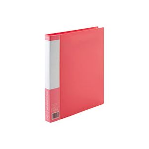 （まとめ買い）ジョインテックス リング式クリアーブック D051J-RD 赤1冊 【×10セット】
