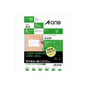 （まとめ買い）エーワン レーザーラベル 28399 A4／21面 20枚 【×3セット】