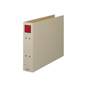 （まとめ買い）キングジム 保存ファイル 4395E B4E 50mm 灰／赤 【×10セット】