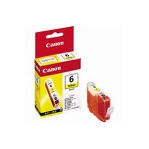 （まとめ買い）キャノン Canon インクカートリッジ BCI-6Y 黄 【×5セット】