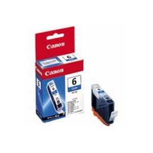 （まとめ買い）キャノン Canon インクカートリッジ BCI-6C 青 【×5セット】