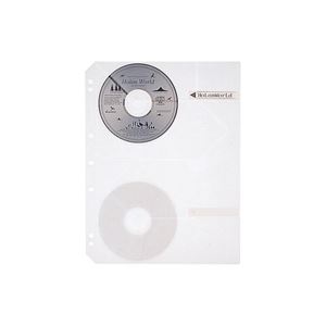 （まとめ買い）プラス CD／DVD追加用替ポケット RE-141CD 5枚 【×5セット】