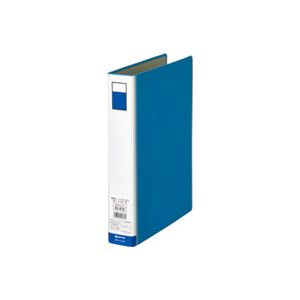 （まとめ買い）ジョインテックス パイプ式ファイル両開き青1冊 D053J-BL 【×10セット】