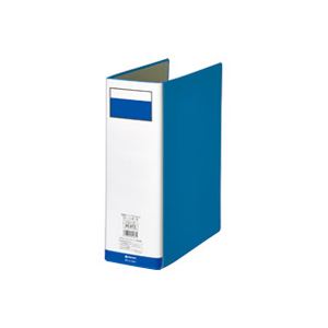 （まとめ買い）ジョインテックス パイプ式ファイル両開き青1冊 D058J-BL 【×7セット】