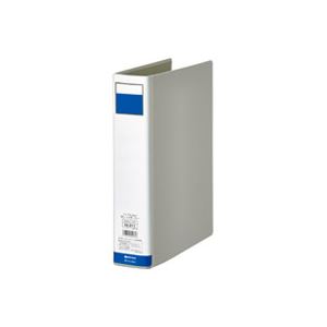 （まとめ買い）ジョインテックス 片開きパイプ式ファイル D005J-DG 灰1冊 【×10セット】