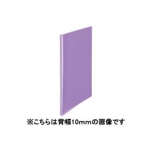 （まとめ買い）プラス シンプルクリアファイル40P FC-240SC 紫 【×10セット】