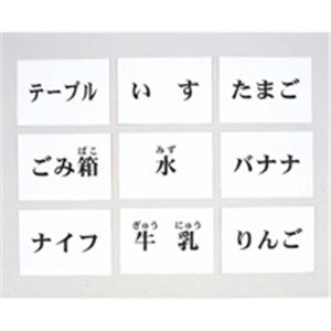 言語訓練用文字カード 食物と家具