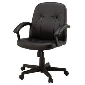 【組立設置費込】ジョインテックス 役員イスC121JA ブラック 本革／一部合皮
