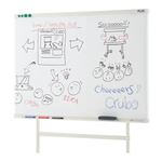 【組立設置費込】プラス ホワイトボード クルボ脚付 CB-R340 WH