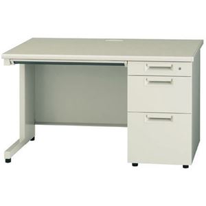 プラス 片袖机 JS-127D-3 LGY エルグレー