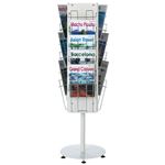 【組立設置費込】林製作所 回転式パンフレットスタンド YS-N24