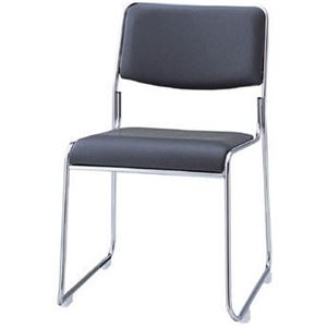 ジョインテックス 会議イス FSN-6L ダークグレー