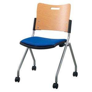 ジョインテックス 会議イス FJC-K7 BL 肘なし