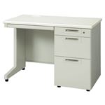 プラス 片袖机 RJ-106D-3 LGY エルグレー 引出D