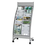 【組立設置費込】エヌケイ パンフレットスタンド PSL-C206-W 2列6段
