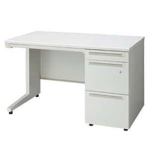 プラス 片袖机 UJ-127A-3 ホワイトWS／W4 W1200