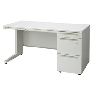 プラス 片袖机 UJ-147A-3 ホワイトWS／W4 W1400