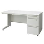 プラス 片袖机 UJ-147A-3 ホワイトWS／W4 W1400