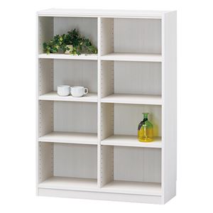 【組立設置費込】白井産業 木製棚タナリオ TNL-1287 ホワイト