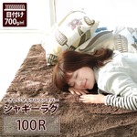 ラグマット 洗える 円形（直径100cm） ブラウン 【やさしいマイクロファイバーシャギーラグ】 〔北欧風 丸洗い カーペット 丸型 サークル〕