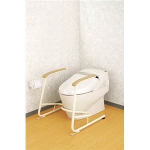 アロン 安寿トイレ用立ち上がり補助フレーム SUS-R（ステンレス製） 533078