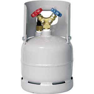 アサダ フロン回収ボンベ フロートセンサー付 6L 無記名 TF090