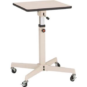 丸善 フリーロック式補助デスク 木製テーブル 移動式 450×450mm TRF450M1