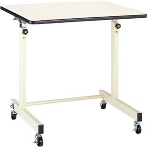 丸善 ポールチャック式補助デスク 木製テーブル 移動式 750×600mm CS750M1
