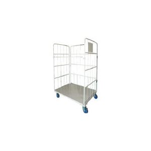 ワコー 床板スチール製カゴ車 1100x800x1700 WK611