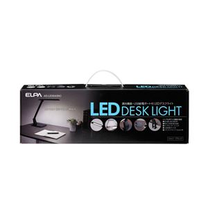 ELPA(エルパ) LEDデスクスタンドライト 4段階調光 ブラック AS-LED04（BK）