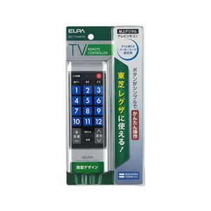 ELPA(エルパ) 地デジテレビ・かんたんリモコン 東芝・レグザ専用 RC-TV008TO