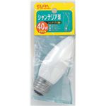 （業務用セット） ELPA カラーシャンデリア球 電球 40W E26 ホワイト G-61H（W） 【×30セット】