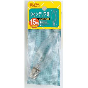 （業務用セット） ELPA シャンデリア球 電球 15W E17 クリア G-64H（C） 【×30セット】