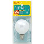 （業務用セット） ELPA ミニボール球 電球 25W E17 G50 ホワイト G-87H（W） 【×25セット】