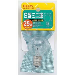 （業務用セット） ELPA S型ミニ球 電球 25W E17 クリア G-20H（C） 【×30セット】
