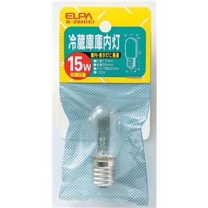（業務用セット） ELPA 冷蔵庫庫内灯 15W E17 クリア G-25H（C） 【×40セット】