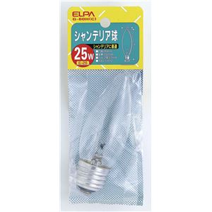 （業務用セット） ELPA シャンデリア球 電球 25W E26 クリア G-60H（C） 【×30セット】