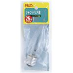 （業務用セット） ELPA シャンデリア球 電球 25W E26 クリア G-60H（C） 【×30セット】