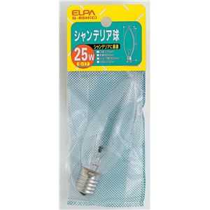 （業務用セット） ELPA シャンデリア球 電球 25W E17 クリア G-65H（C） 【×20セット】