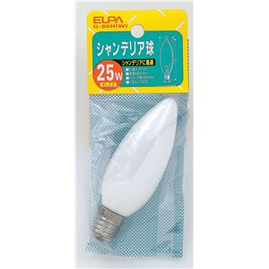（業務用セット） ELPA シャンデリア球 電球 25W E17 ホワイト G-65H（W） 【×30セット】