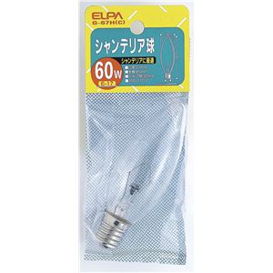 （業務用セット） ELPA シャンデリア球 電球 60W E17 クリア G-67H（C） 【×20セット】