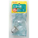 （業務用セット） ELPA ミニボール球 電球 25W E26 G50 クリア G-80H（C） 【×25セット】