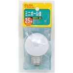 （業務用セット） ELPA ミニボール球 電球 25W E26 G50 ホワイト G-80H（W） 【×25セット】