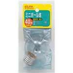 （業務用セット） ELPA ミニボール球 電球 40W E26 G50 クリア G-81H（C） 【×25セット】