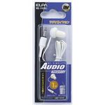 （業務用セット） ELPA ラジオ用イヤホン 3.5φミニプラグ ホワイト 1m RE-11（IV） 【×30セット】