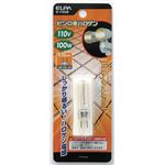 （業務用セット） ELPA ピン口金ハロゲン電球 100W GY6.35 クリア G-1183B 【×10セット】