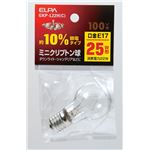 （業務用セット） ELPA ミニクリプトン球 電球 25W形 E17 クリア GKP-L22H（C） 【×30セット】