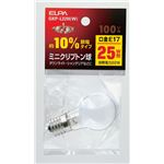 （業務用セット） ELPA ミニクリプトン球 電球 25W形 E17 ホワイト GKP-L22H（W） 【×20セット】