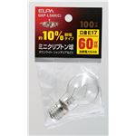 （業務用セット） ELPA ミニクリプトン球 電球 60W形 E17 クリア GKP-L54H（C） 【×10セット】